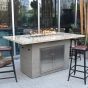 Himalaya HPC Concrete Square 4 Seater Fire Pit Bar Table in Golden Dragon