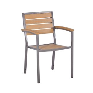 Macchiato Syn-Teak Arm Chair in Teak Asian