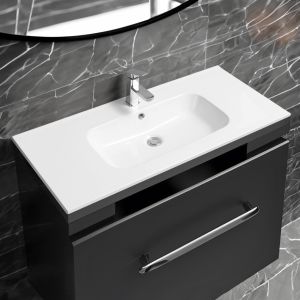 4010 Ceramic 101cm Thin-Edge Inset Basin with Oval Bowl