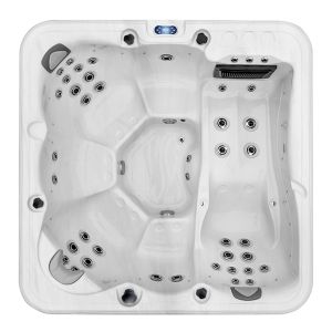 Cosmo+ Luxury 6 Seat Hot Tub in White/Grey