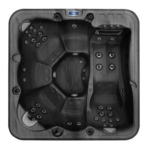 Cosmo+ Luxury 6 Seat Hot Tub in Black/Grey
