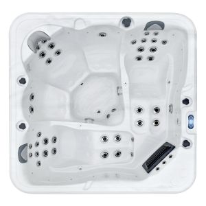 Maya+ Luxury 5 Seat Hot Tub in White/Grey