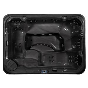 Grandee Luxury 7 Seat Hot Tub in Black/Grey