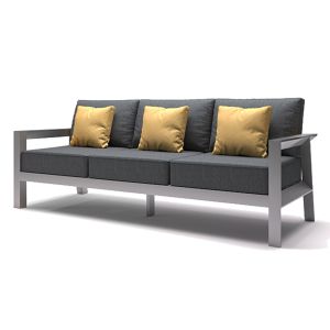 Asumi 3 Seat Sofa in Grey