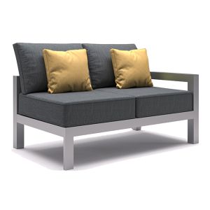 Asumi 2 Seat Left-Arm Sofa in Grey