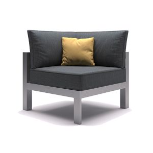 Asumi 1 Seat Corner Sofa in Grey