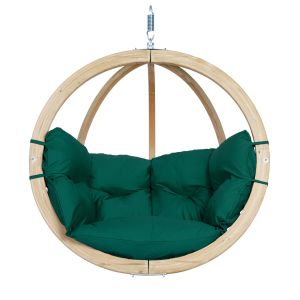 Globo Hammock Chair Set in Verde Green with Stand & Fixings