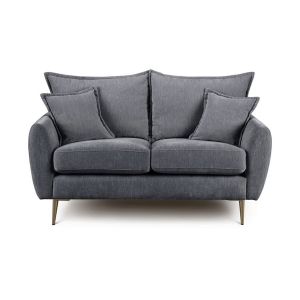 Giles Fabric 2 Seat Sofa in Charcoal
