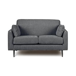 Fergus Fabric 2 Seat Sofa in Charcoal