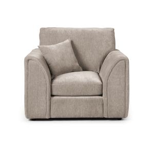 Barnaby Fabric Arm Chair in Putty
