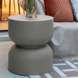 Chronos GRC Side Table in Space Gray