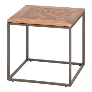 Hoxton Collection Side Table With Parquet Top