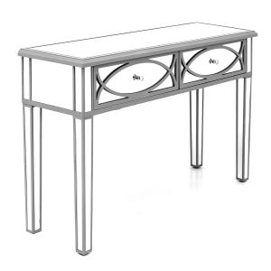 Paloma Collection Mirrored Two Drawer Console