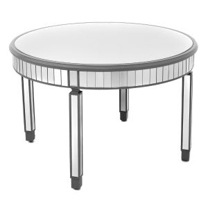Paloma Collection Mirrored Round Dining Table