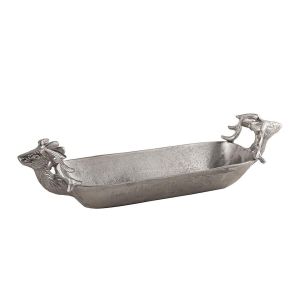 Farrah Collection Silver Deer Display Tray