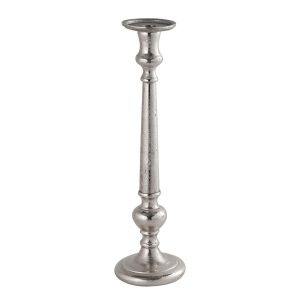 Farrah Collection Large Silver Dinner Candle Holder