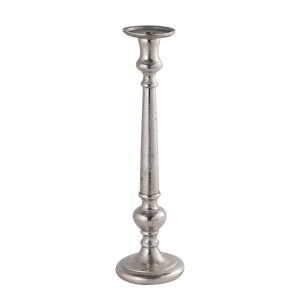 Farrah Collection Small Silver Dinner Candle Holder