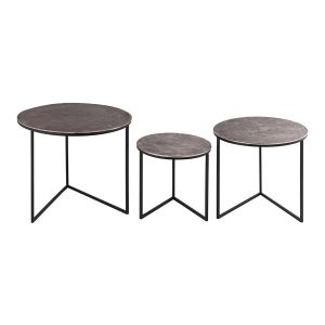 Farrah Collection Set of Three Round Tables