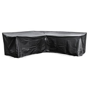 EZBreathe Medium L Shape Sofa Cover in Black