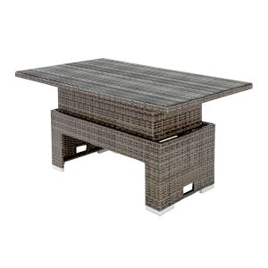 Rattan Rising Table in Walnut Grey
