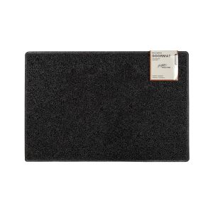 Plain Medium Doormat in Black
