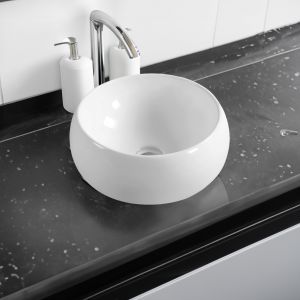7812 Ceramic 40cm Domed Round Countertop Basin 