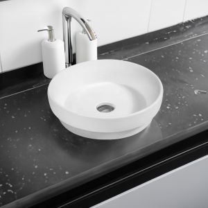 7375 Ceramic 40cm Vert Round Countertop Basin 