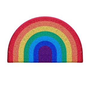 Rainbow Medium Half Moon Doormat 