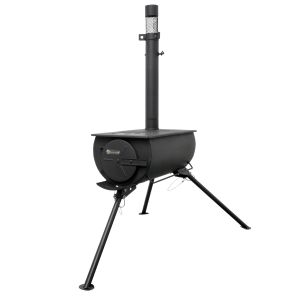 Orion Portable Tri-Pod Tent Stove in Black