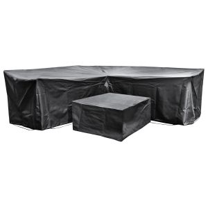 Acorn EZBreathe Corner L Shape Patio Set Cover in Black