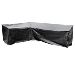 EZBreathe Large Left L Shape Sofa Cover in Black