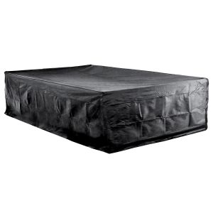 EZBreathe Large All-in-One Patio Set Cover in Black