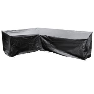 EZBreathe XL Left L Shape Sofa Cover in Black