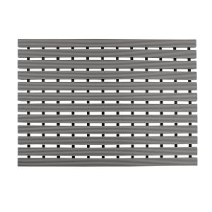 Non-Slip Slatted Shower Mat in Grey